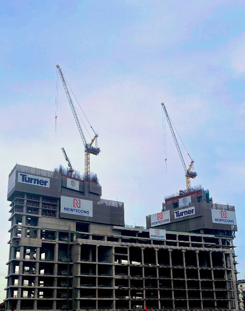 Two Potain MCR 295 luffing jib cranes selected for One Central Saigon project